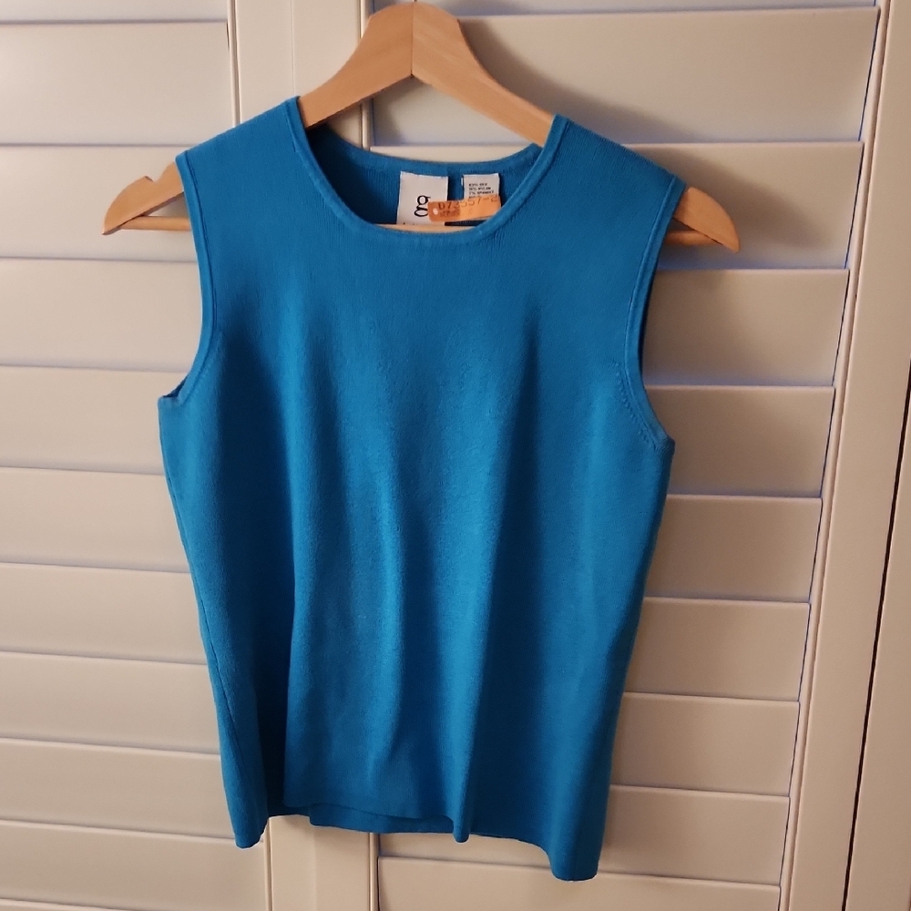 Blue Tank Top with Sleek Design